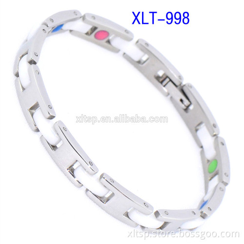 Japan hot sales germanium titanium bracelet white Ceramic bracelet for women